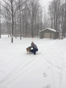 Randy Sabourin, owner of Metro Fitness, has a running partner for motivation: his dog Molly. “I tend to like being outdoors” he says. “I’d rather run and look around experiencing nature.”