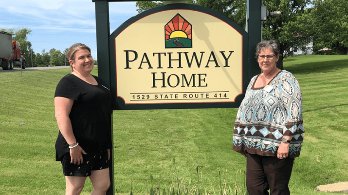 Running the Pathway Home of the Finger Lakes is Assistant Director Beth Boehnke (left) and Executive Director Martha “Martie” Shields.
