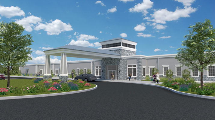 Rendering of Oswego Health’s new behavioral health services facility at 29 E. Cayuga St. in Oswego. The project will be completed by September 2020.