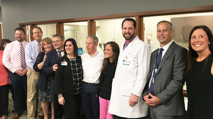 Crouse Health leadership, elected officials and members of the Camillus Chamber of Commerce during the opening of Crouse Medical Practice in Camillus.