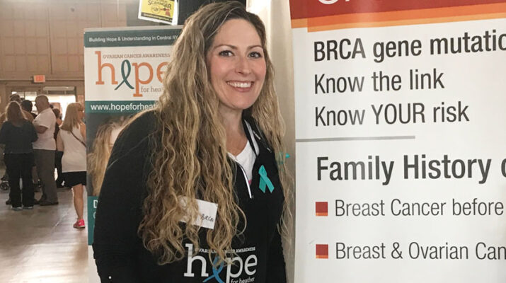 Jill Smith of Cicero was tested for the BRCA gene mutation and opted for prophylactic bilateral mastectomy at age 32. Her mother was diagnosed with breast cancer at age 28 in one breast and 32 in the other. Her aunt was also diagnosed at ages 30 and 49.