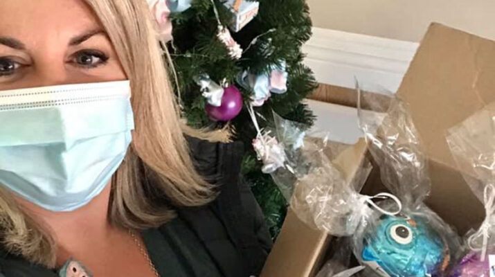 Kelly Quinn Shetsky started Regan’s Acts of Kindness after her 3-year old daughter, Regan Shetsky, was hit by a car and killed in her nursery school parking lot in Eastwood. The nonprofit distributes Christmas ornaments to more than 1,000 children and adults.