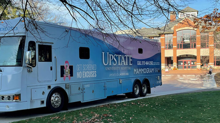 Upstate Mammography Van will visit more than 20 locations in the next six months.